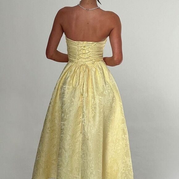 Babyboo SAOIRSE MIDI DRESS - LEMON size XS NWT in packaging - Picture 2 of 6